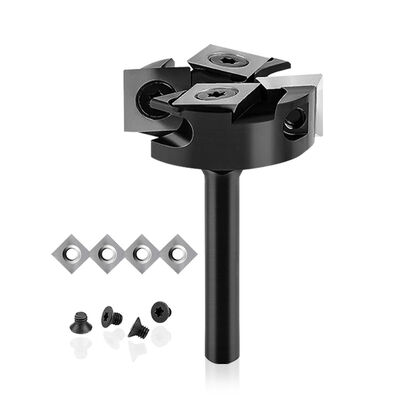 4 Blade Abnehmbare Holz-Router Bit 55HRC Schnitzende Endmühle für die Holzbearbeitung