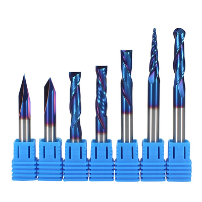 Giá tốt Dao phay CNC 4mm 6mm hai me xoắn lên và xuống nén cho gỗ 1/4 Carbide Cutter Endmill 2f 3/8 Compression Router Bit trực tuyến