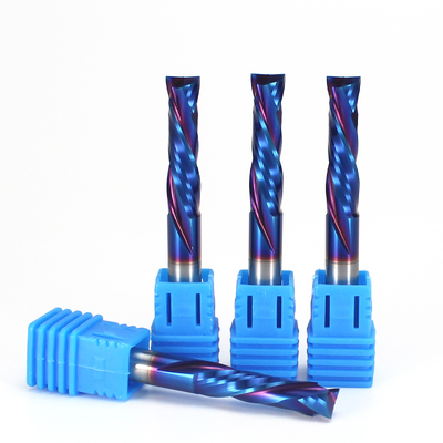 سعر جيد CNC router Bit Carbide End Mill لقطع لوح الصفائح اثنين من المزلقات صعودا وهبوطا ضغط روتر بت الانترنت