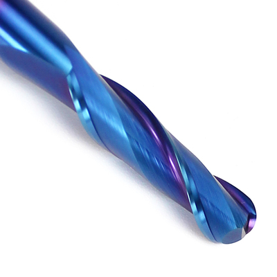 Good price CNC Router Bit Aluminum Use CNC Tool DLC Coating Ball Nose Solid Carbide End Mill 2 Flute Milling Cutter online
