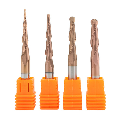Good price High Quality Coated CNC Wood Router Bit Carbide 2 Flute 4mm 6mm 8mm Taper Ball Nose Milling Cutter End Mill for Woodwork Carving online