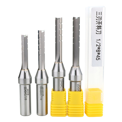 Giá tốt Mũi Router Thẳng Carbide TCT Bền Bỉ YingBa, 3 Lưỡi Cắt, Mũi Phay Thẳng cho Rãnh Gỗ, Dụng Cụ Mộc trực tuyến