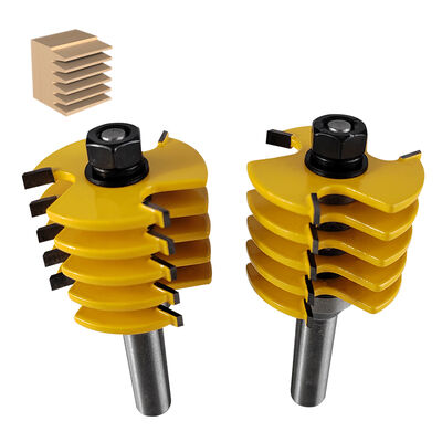 Bom preço 8mm 12mm 1/2 polegadas de Bariga de corte de madeira 3 dentes ajustável dedo conjunto roteador pedaços ferramenta Tenon para ferramentas de carpintaria on-line
