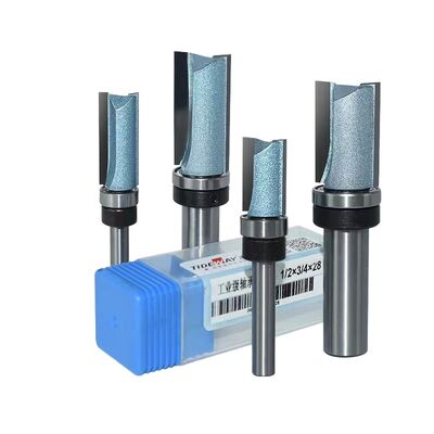 Bom preço Fábrica Personalizada Preços Baatos Ferramentas de Bits de Router CNC para Madeira Bits de Corte Retos e Renas com Rolamentos para Marcenaria on-line
