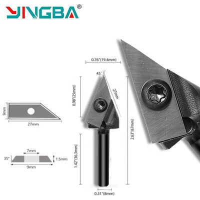 Ein guter Preis. Heißer Verkauf V-Bit AustauschBaer Einsatz V-Nut-Fräser Schlitzen Router Bit 3D Gravur Fräser Online