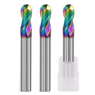 Good price 2F 50mm Metal Milling Cutter Colorful  High Yingness  Ball End Milling Cutter online