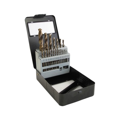 quality 1mm - 10mm CNC Drill Bits 19Pcs M2 HSS Drill Bit Set DIN338 Metric 135 Degree factory