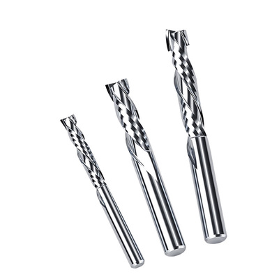 Prezzo buono 3.17 all'ingrosso 2 flauti su e giù taglio a spirale EndMill Router Bit Carbide per legno Legno duro Due flauti compressione fresatura in linea