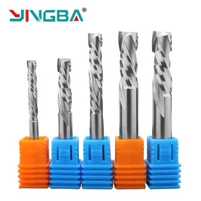 ราคาดี Yingba Hot Selling Up&down Compression End Mill Router Bits Spiral Milling Cutter Cnc Wood Router Bits Carbide Spiral เครื่องตัดไม้ CNC เครื่องตัดไม้ ออนไลน์