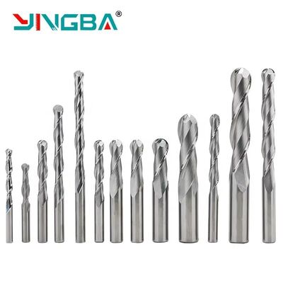 Goede prijs Productie van massief Yingmetaal met 2 snijkanten, 3D houtsnijbit, frees, kogelneus, hout, CNC, machinegereedschap met hoge Yingheid online