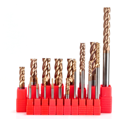 Un bon prix. Fraise en bout carbure de tungstène HRC55/60/65 à 4 dents pour fraisage CNC de métaux, revêtement TiSiN, ODM OEM pour l'usinage des métaux en ligne