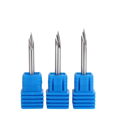 Harga bagus Produsen OEM Disesuaikan Single Flute Spiral Carbide End Mill 3.175 CNC Milling Cutter untuk Acrylic PC Board Aluminium & Steel on line