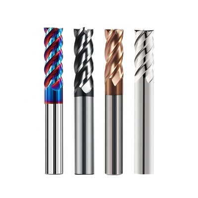 Un bon prix. Fraiseuse en métal à quatre lames et quatre fentes pour l'usinage CNC du métal 55° en ligne