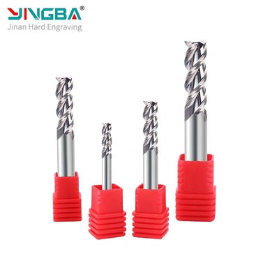 Harga bagus Mata Router Aluminium Tiga Seruling Baja Tungsten Produksi Yingba Manufacturing untuk Pemotong Penggilingan Aluminium on line