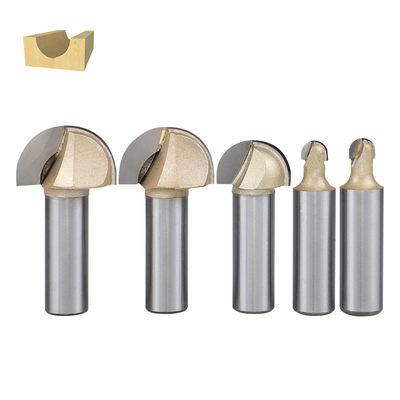 Giá tốt Bán hàng tại xưởng 1/2 Shank Tideway Nửa vòng CNC Router Bit Dụng cụ mộc Carbide Vòng dưới Cắt tỉa Phay Cutter Bit trực tuyến