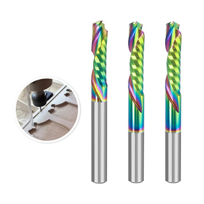 Giá tốt Máy cắt mài tổng hợp một cạnh cho gỗ rắn Density Board Colorful Coating Up Cut CNC Engraving Machine OEM tùy chỉnh trực tuyến