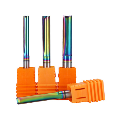 Good price YingBa Custom Coated 2-Flute Straight Wood Bit Carbide End Milling Cutter for Wood Carving OEM Supported online