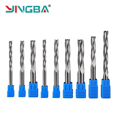 Harga bagus YingBa Solid Carbide Three Flute Rough End Mill for Wood Key Hole Opener Online Wholesale Supplier Rough Milling Cutter Mesin penggilingan batu Baa on line