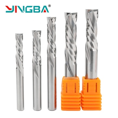Giá tốt Bán Chạy Yingba Mũi Dao CNC Router Cacbua Vonfram Khắc Gỗ Chèn Cacbua Nén Cắt Lên Cắt Xuống Dao Phay trực tuyến