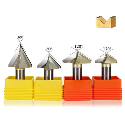 Goede prijs AanpasBae Carving CNC Houtfrees Carbide Hout End Mill 2 Snijders 3D V Bit Voor CNC Router online