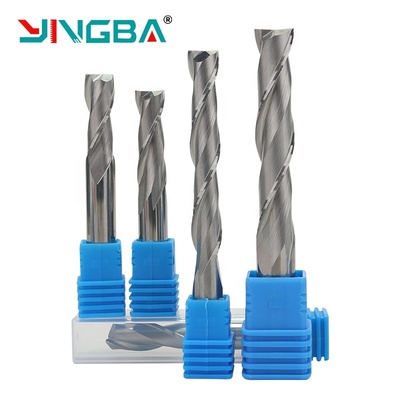Giá tốt Lưỡi dao phay gỗ 2 lưỡi tùy chỉnh YINGBA cho máy CNC, dụng cụ khắc gỗ, mũi phay gỗ nguyên khối, OEM ODM trực tuyến