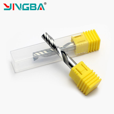 Good price Jinan YingBa CNC cutting tools acrylic single flute milling cutter  4*17*45 solid carbide for Acrylic and PVC online