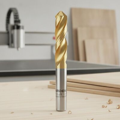 Prezzo buono ARDEN 3-Flute TCT Spirale CNC Router Bit Carbide Cutter per la produzione di mobili per armadi di nidificazione ad alta velocità in linea