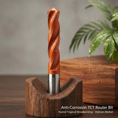 Bom preço ARDEN Anti-Corrosão TCT Router Bit Cortador CNC de carboneto resistente à ferrugem para carpintaria tropical úmida Mercado do Vietnã on-line