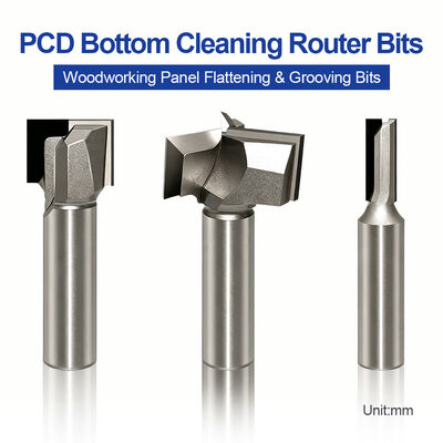 Quality PCD Router Bit Diamond Cleaning Bottom End MillWoodworking Cutter Slotter CNC Machine EngravingToo factory